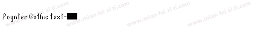 Poynter Gothic text字体转换